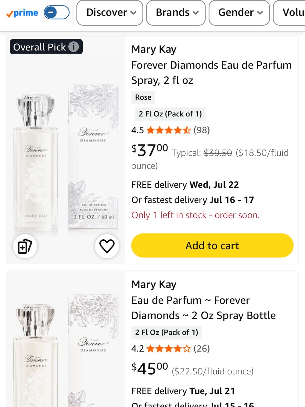 Mary Kay Forever Diamonds Eau de Parfum - brand new. - Picture 3 of 3